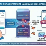 PrestaShop não envia email: como resolver definitivamente Diagnóstico de falha no envio de e-mails de pedidos no PrestaShop usando PHP Mail.