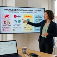 Especialista de e-commerce em Lisboa explica a integração de módulos de envio CTT, DPD e DHL no PrestaShop.